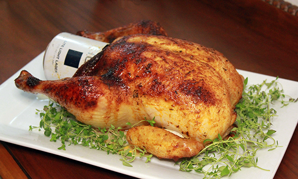 Beer Can Roasted Chicken