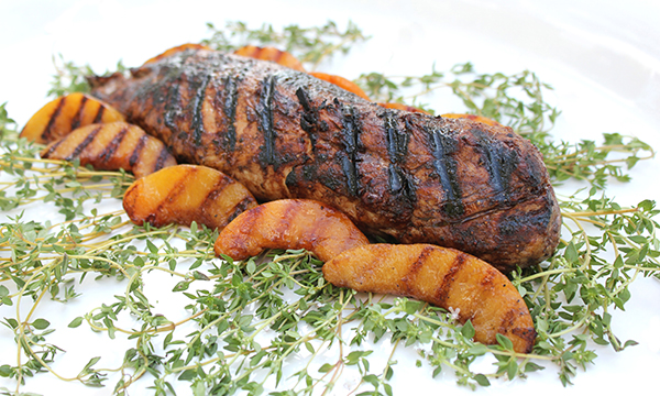 Brown Sugar-Peach Pork Tenderloin