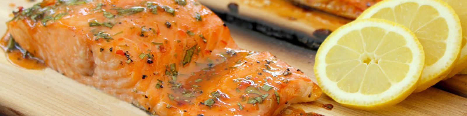 Cedar Plank Salmon with Sriracha Butter