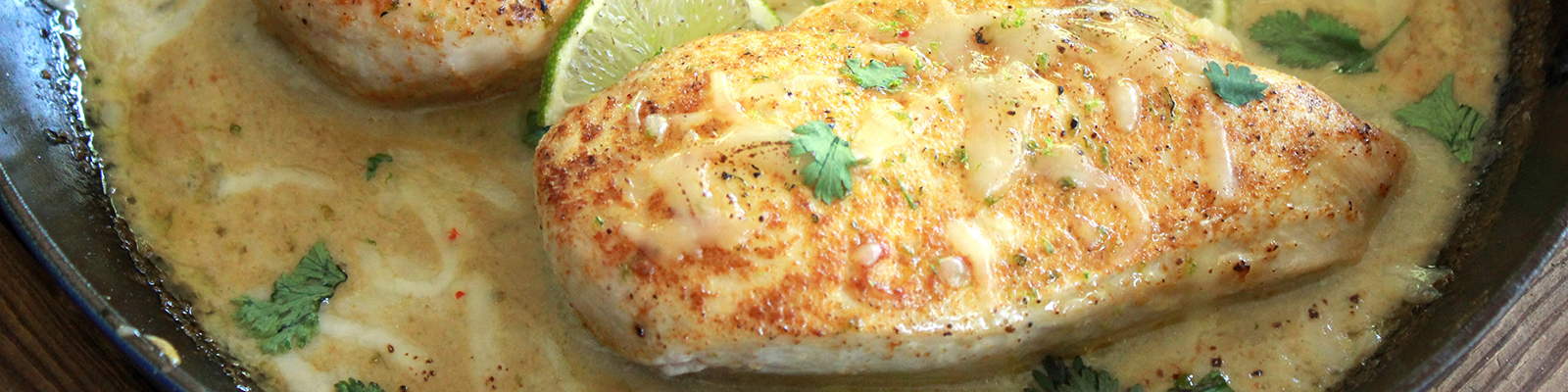 Lime Chicken with Hatch & Sour Cream Sauce