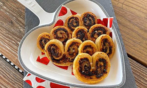 Sun-Dried Tomato & Goat Cheese Palmiers