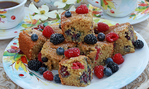 Triple Berry Snack Cake