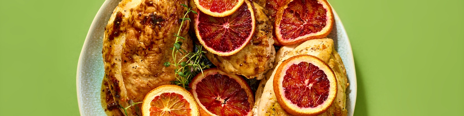 Blood Orange-Balsamic Braised Chicken