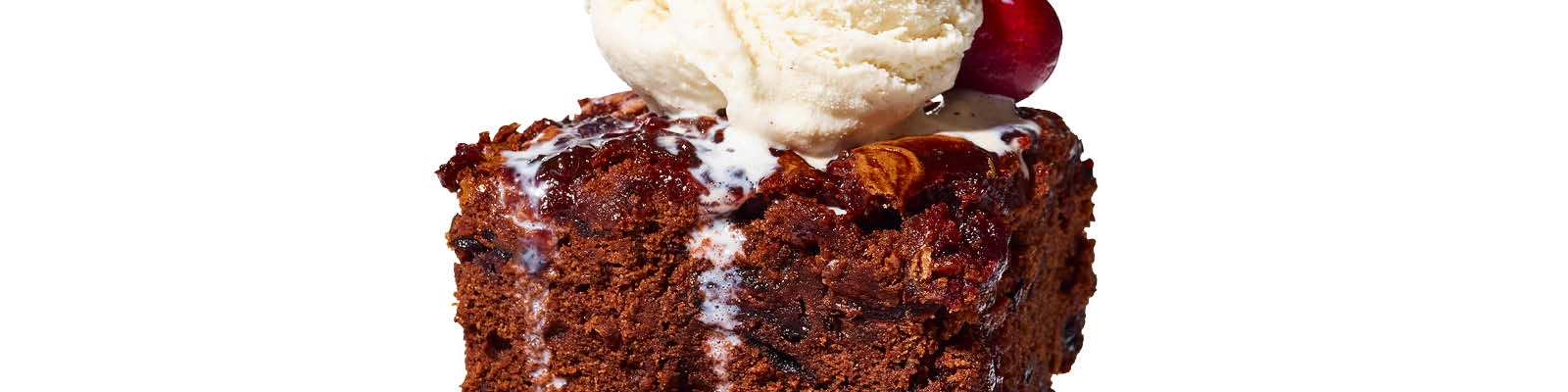 Triple-Chocolate and Cherry Brownies 