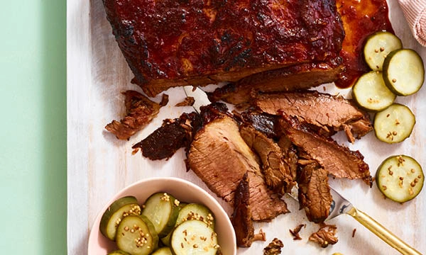 Slow Cooker Barbecue Brisket 