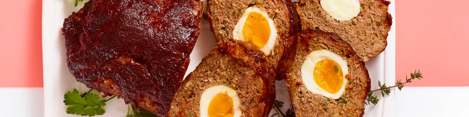 Easter Meatloaf with Surprise Eggs