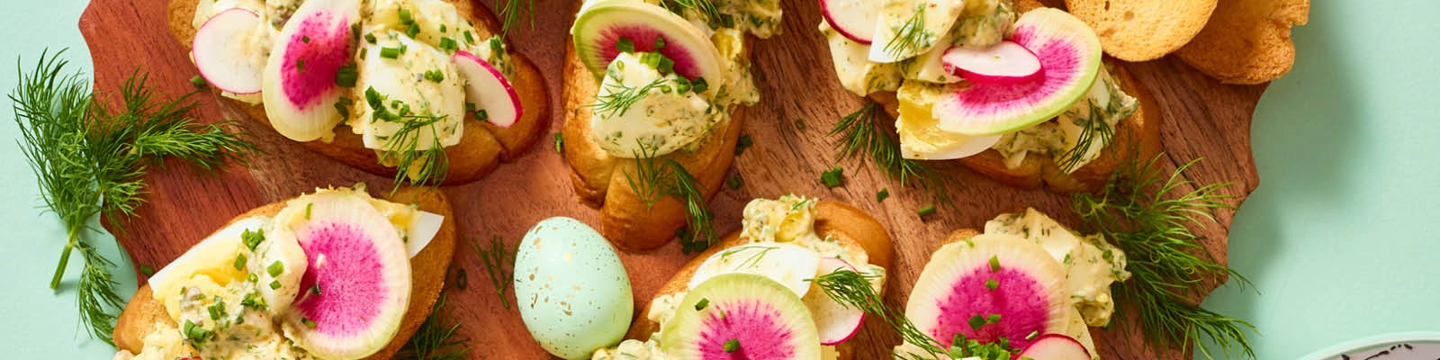 Egg Salad Crostini