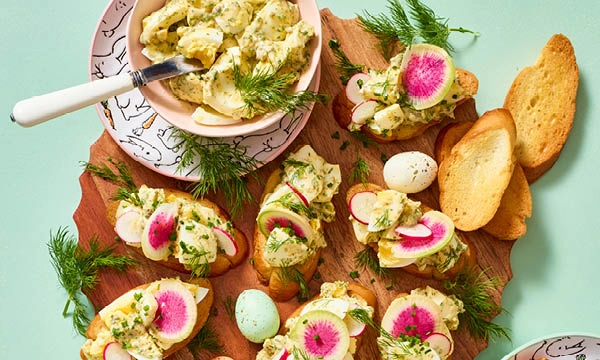 Egg Salad Crostini