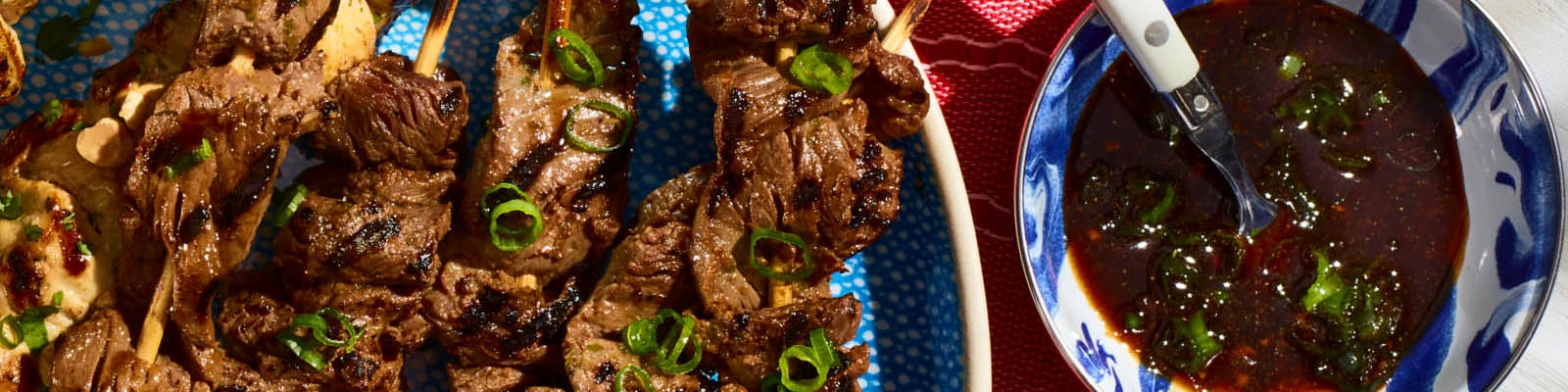 Beef Satay with Hoisin Sauce