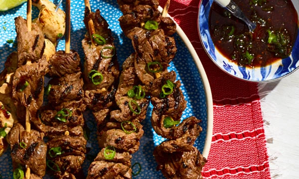 Beef Satay with Hoisin Sauce