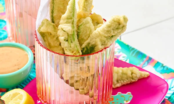 Tempura-Fried Okra 