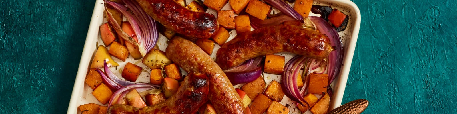 Roasted Sausages with Balsamic-Glazed Vegetables 