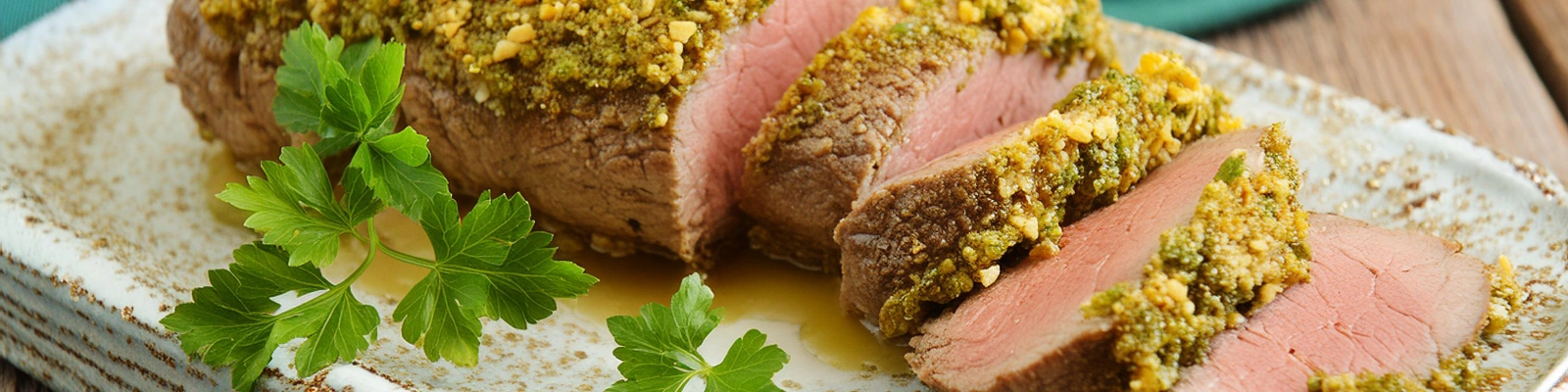 Beef Tenderloin with Mustard-Herb Crust 