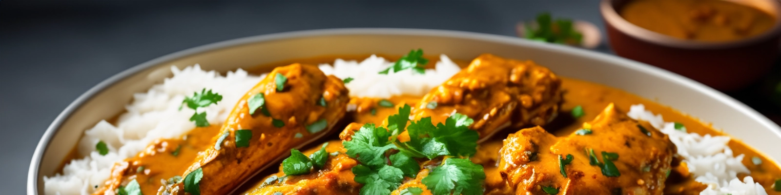 Butter Chicken Indian Curry Bowl