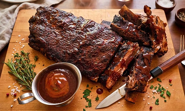 Slow & Low BBQ Baby Back Ribs with Seasoned Mayo Rub