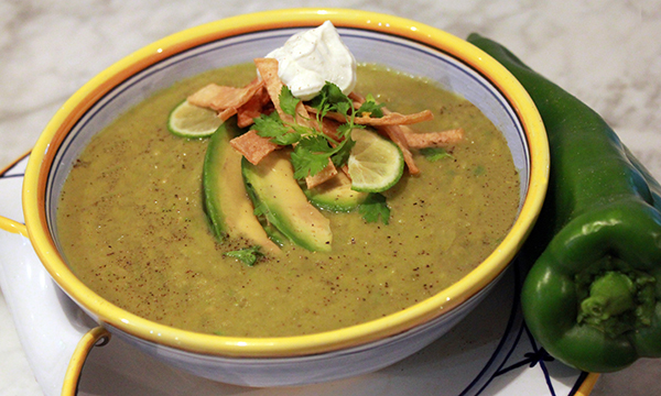 Hatch Chile & Avocado Soup