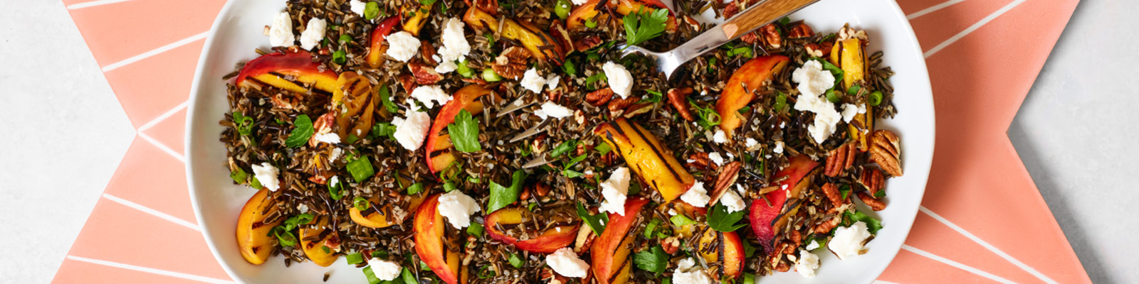 Peach-Balsamic Wild Rice Salad