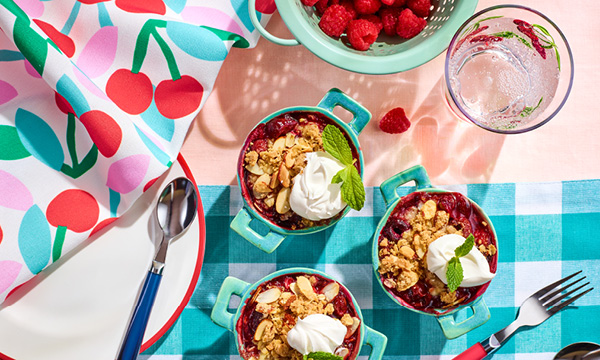 Cherry-Almond Crisp 