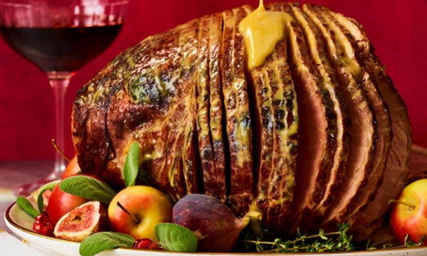 Maple-Mustard Glazed Ham