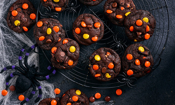 Deep Dark Chocolate Monster Cookies