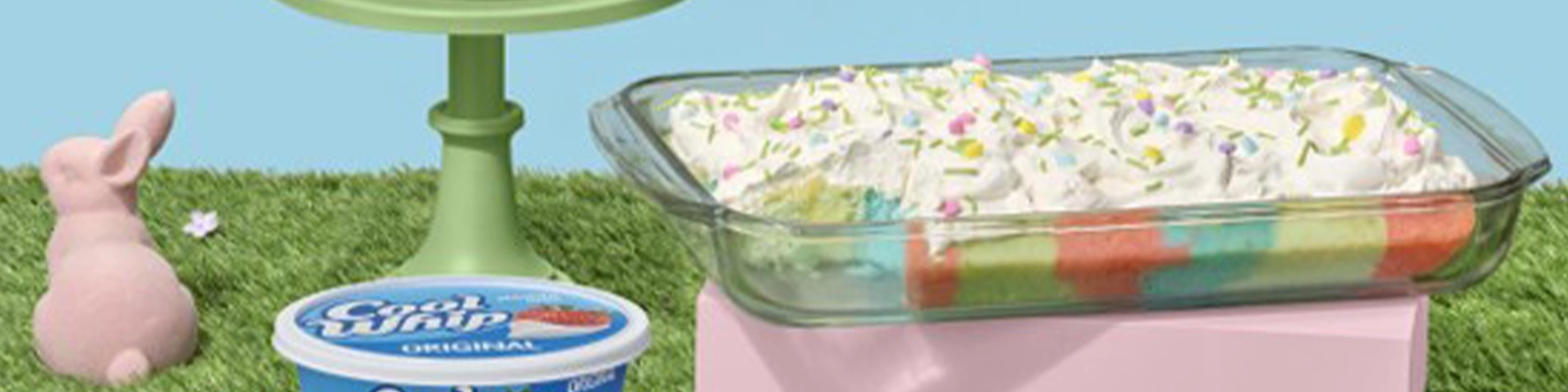 Multicolor Easter Poke Cake