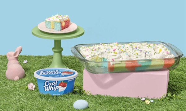 Multicolor Easter Poke Cake