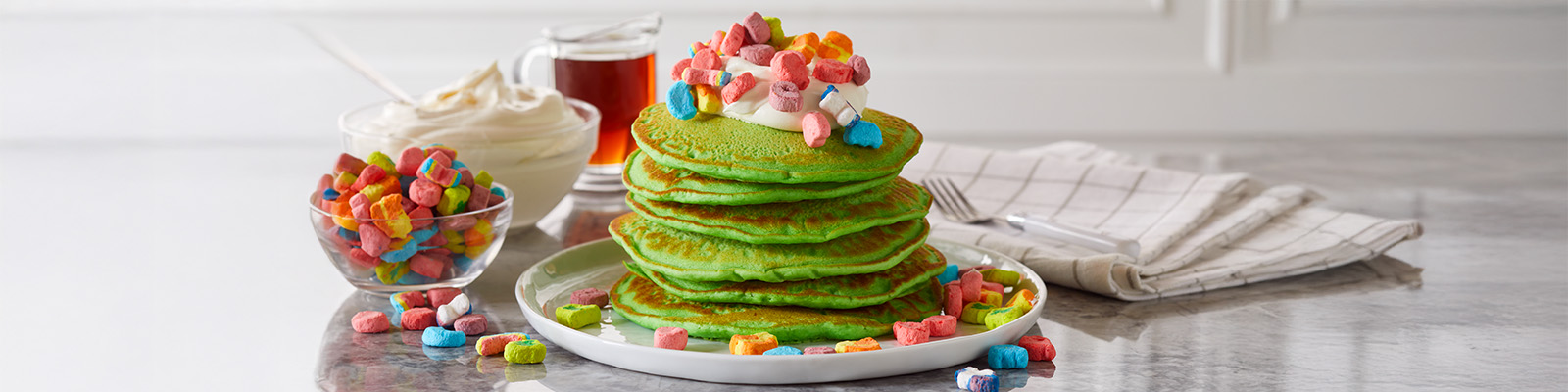 St. Patricks Day Lucky Pancakes