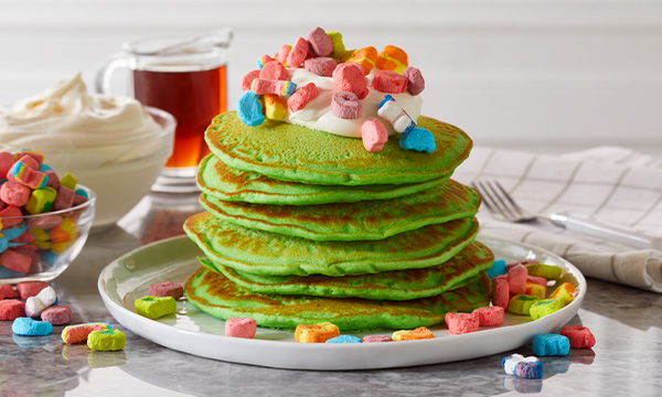 St. Patricks Day Lucky Pancakes
