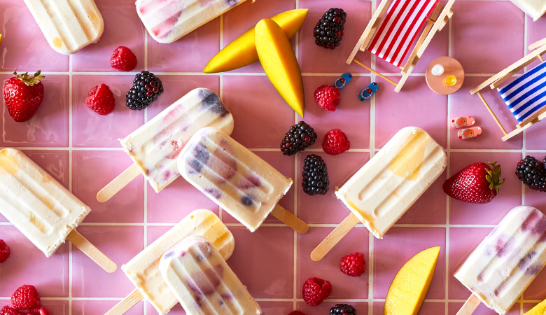 Fruit & Yogurt Popsicles