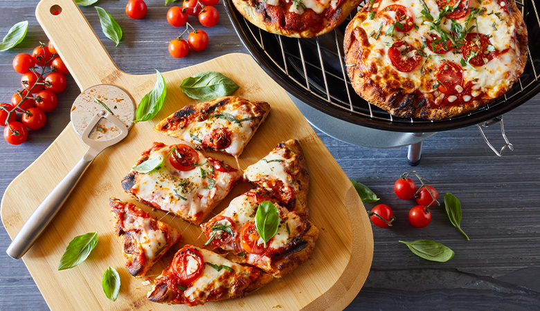 Grilled Margherita Pizza