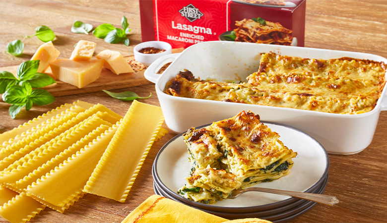 White Pesto Lasagna