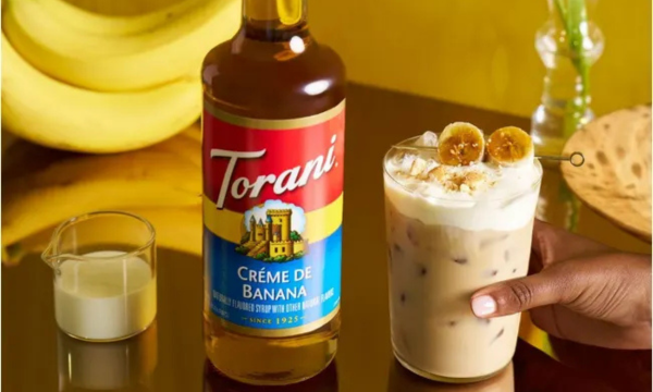 Iced Banana Latte with Cold Foam