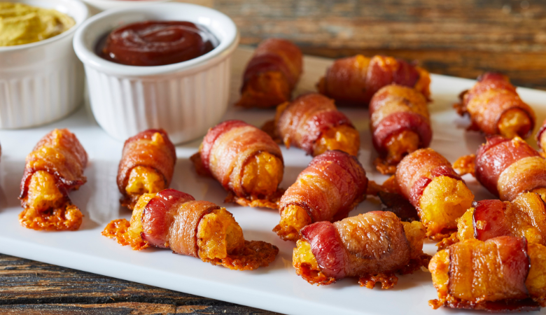 Bacon Wrapped Tots 