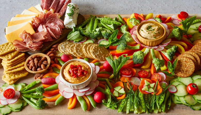 Veggies, Meat & Cheese Tray
