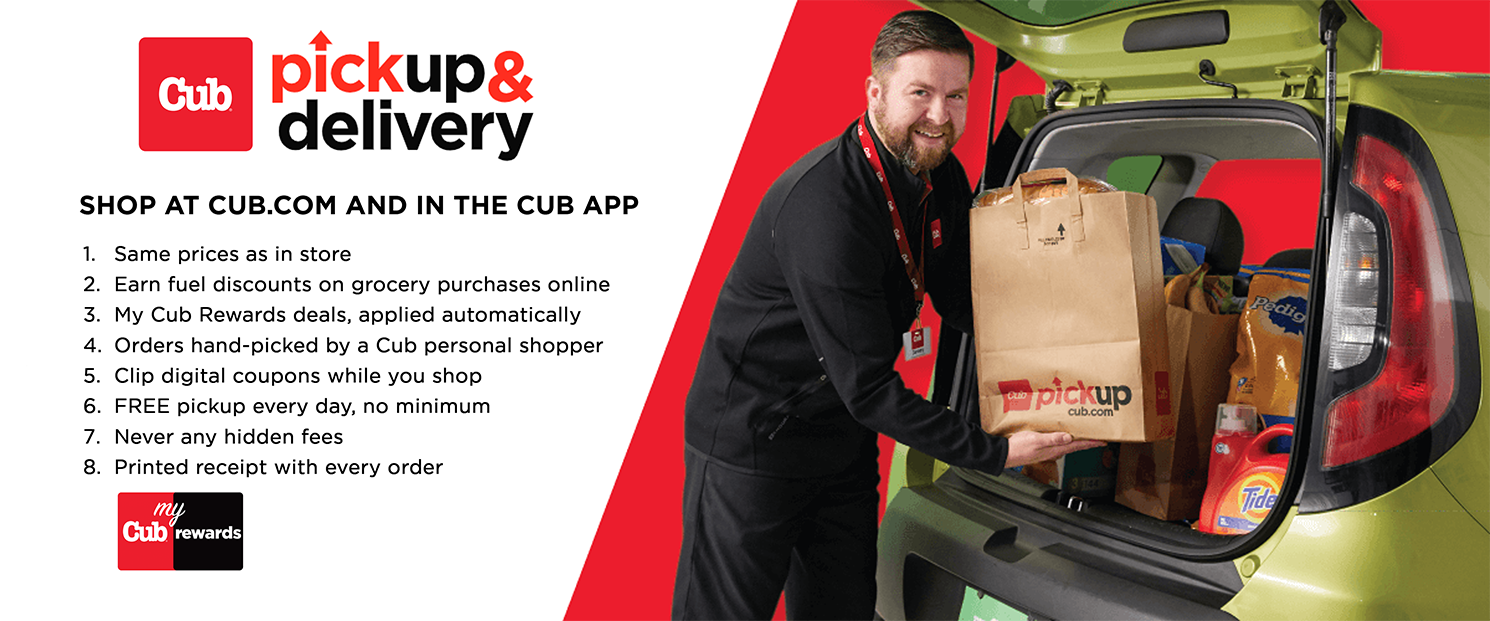 Order online with Cub Pickup and Delivery and get all the benefits