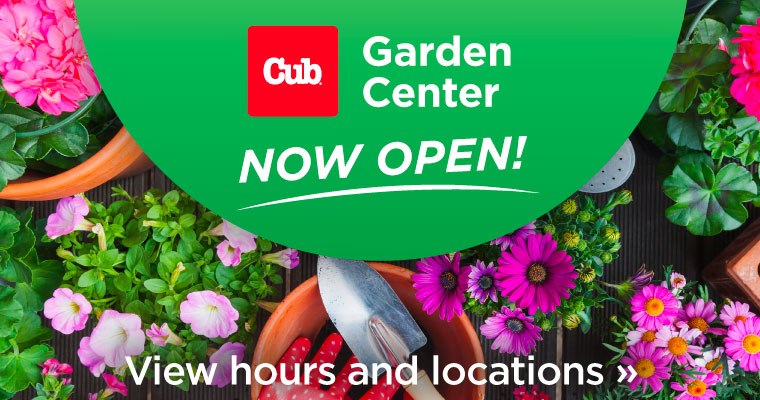 Cub garden centers are now open