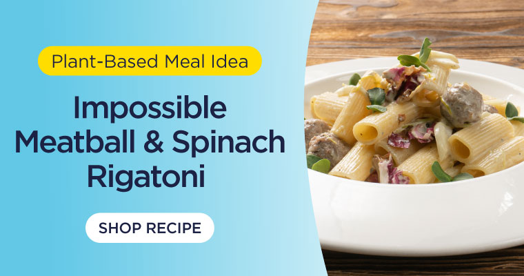 meatless meal idea impossible rigatoni