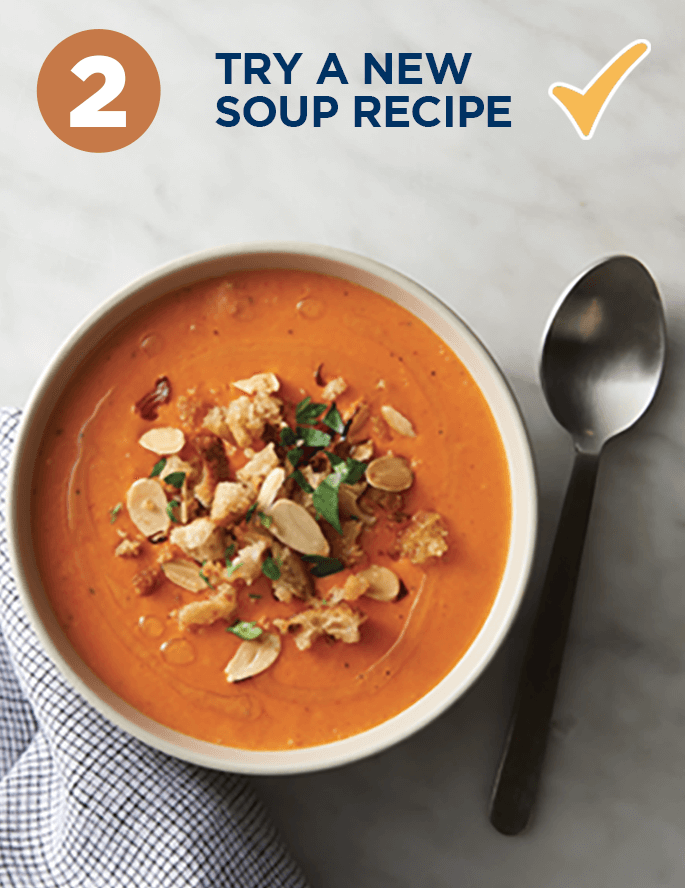 try a new soup recipe