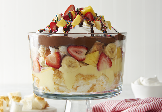 Banana Split Trifle