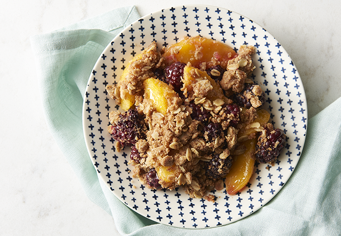 Blackberry-Peach Crisp