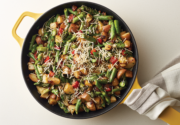 Potato and Asparagus Hash