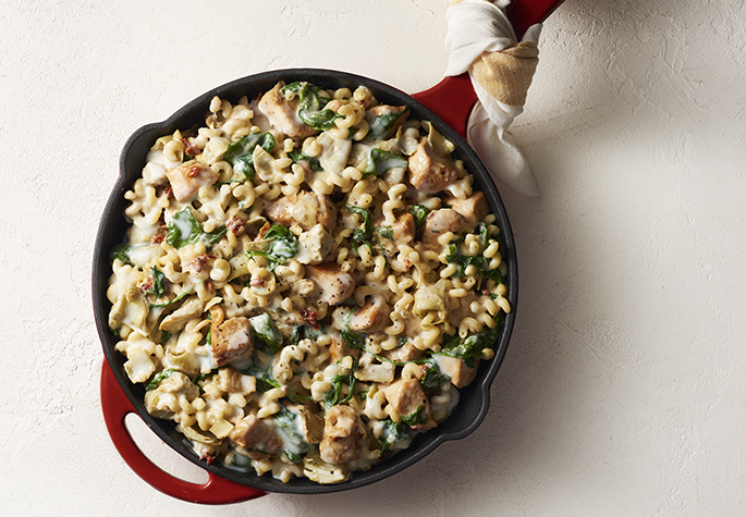 Spinach Artichoke Chicken & Pasta