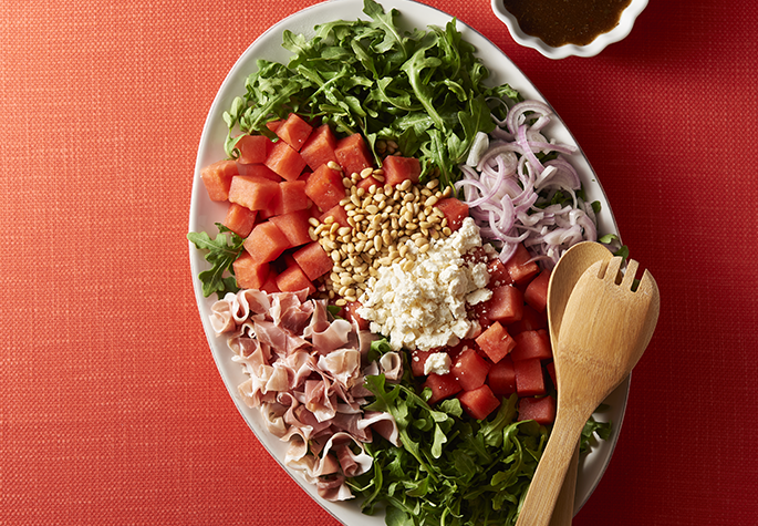 Watermelon and Prosciutto Salad