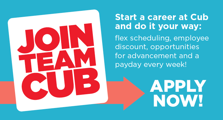 Work at Cub. Find open positions and apply online today.