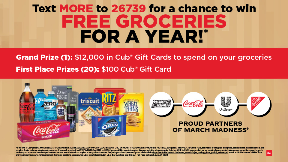 coke sweepstakes win free groceries for a year
