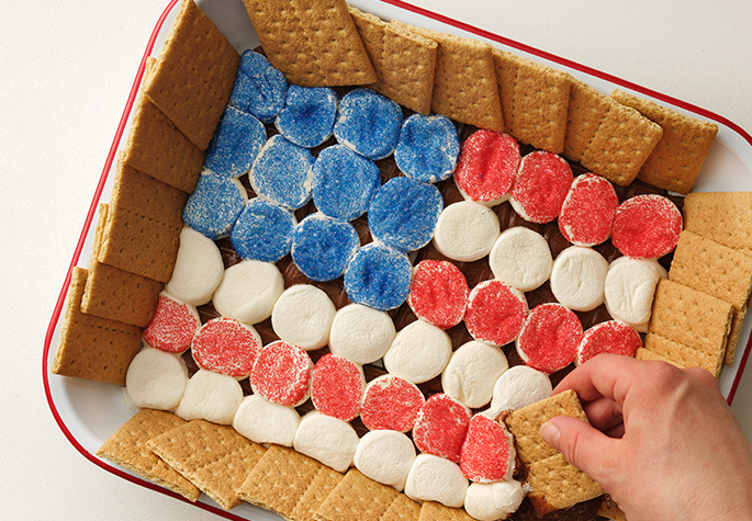 American Flag S'mores Dip recipe