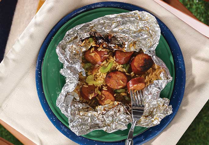 Make-Ahead Jambalaya Foil Packs recipe