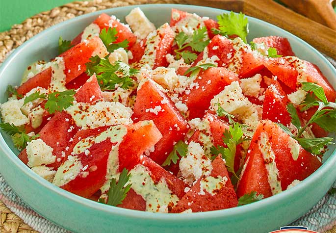 Mexican-Style Watermelon Salad recipe