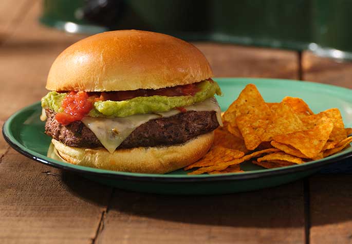 Tex-Mex Cheeseburgers recipe
