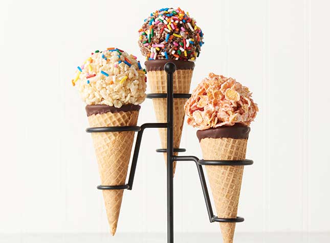 any cereal bar cones recipe